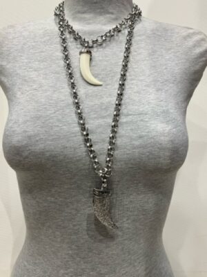 Collana Doppio Corno