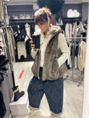 Pellicciotto smanicato